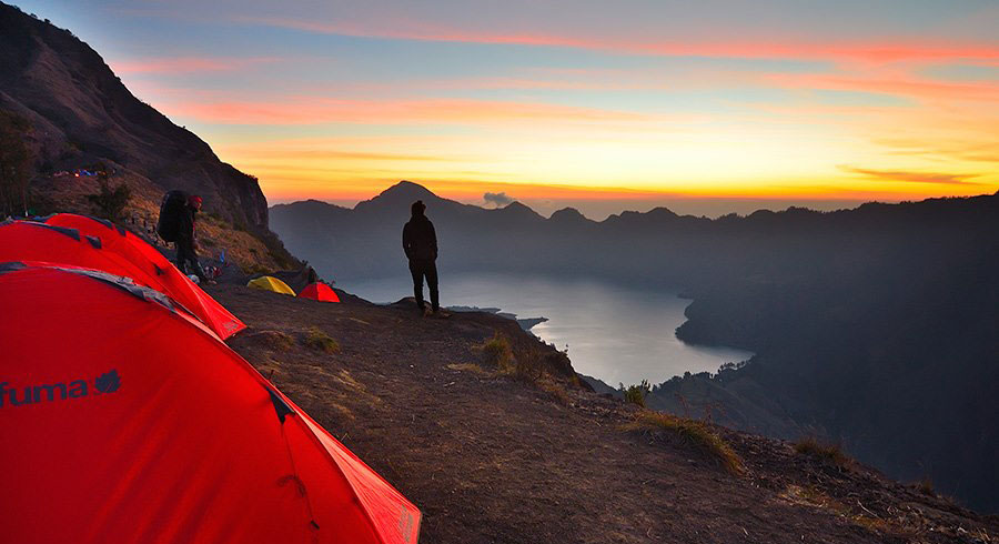 Plawangan Sembalun Crater Rim an altitude 2639 meter National Park Of Mount Rinjani