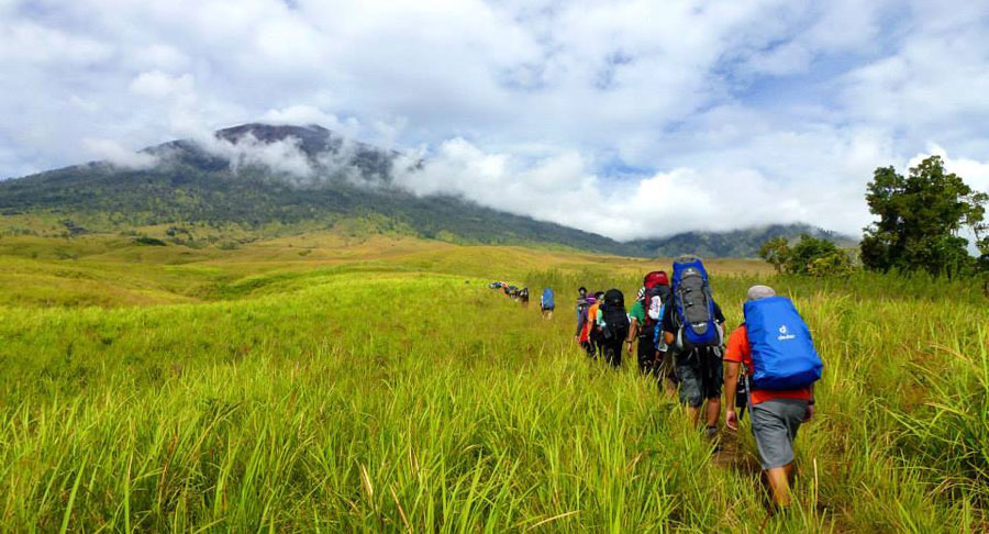 Starting point from the Sembalun Mount Rinjani, we are greeted by the Savannas along 6 kilometers.