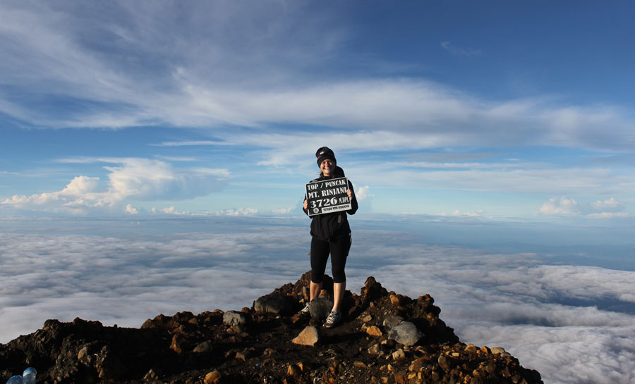 Summit Mount Rinjani 3,726 m asl